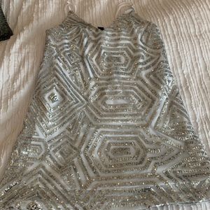 Long sparkly tank top